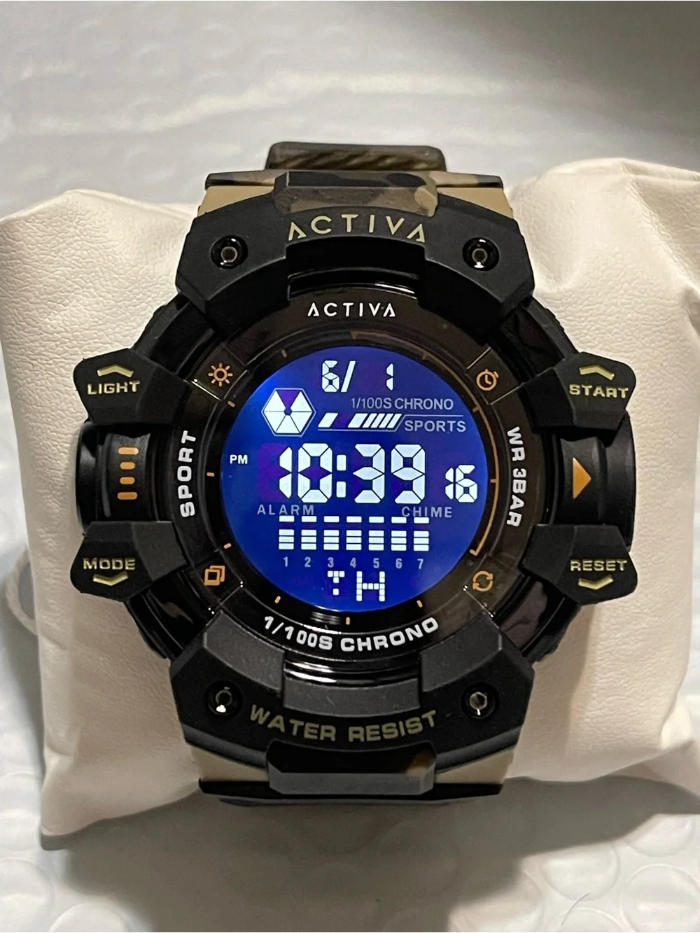 Activa Armour X Invicta Men's Digital Watch - 50mm. Camouflage. Khaki